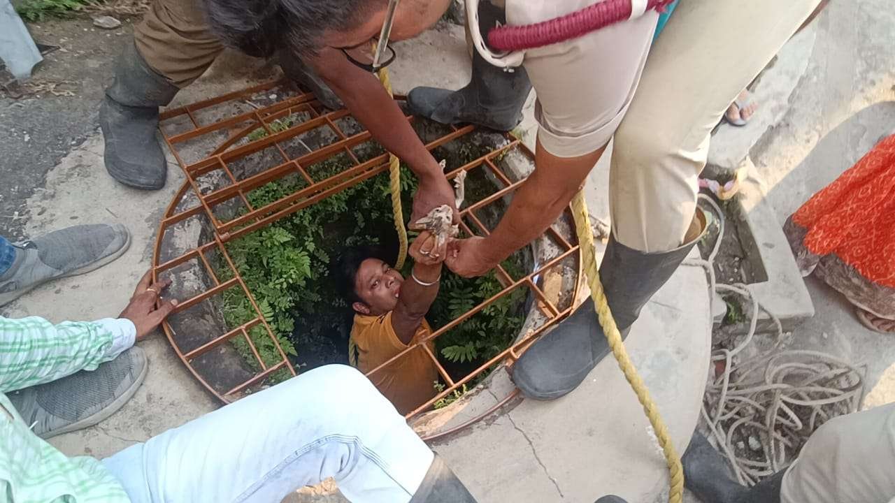 Ranigang: পাত কুয়া থেকে বিড়াল ছানা উদ্ধার
